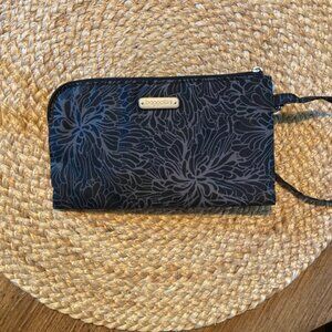 Baggalini Midnight Blossom Print RFID Phone Wristlet